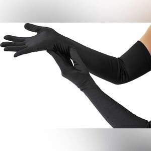 Women’s Long Black Formal Gloves 20”